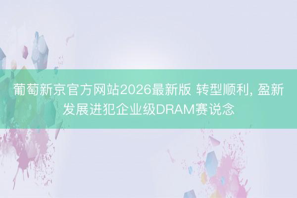 葡萄新京官方网站2026最新版 转型顺利， 盈新发展进犯企业级DRAM赛说念