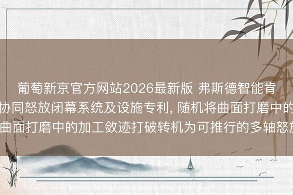 葡萄新京官方网站2026最新版 弗斯德智能肯求工业机器东谈主多轴协同怒放闭幕系统及设施专利， 随机将曲面打磨中的加工敛迹打破转机为可推行的多轴怒放闭幕成果