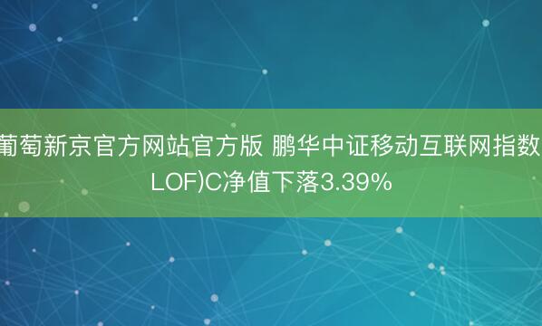 葡萄新京官方网站官方版 鹏华中证移动互联网指数(LOF)C净值下落3.39%