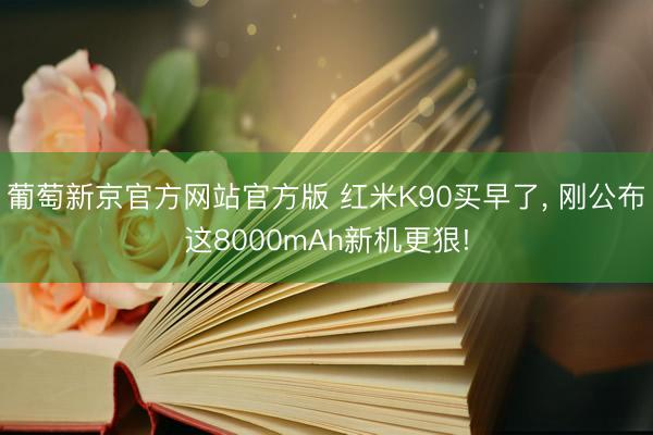葡萄新京官方网站官方版 红米K90买早了， 刚公布这8000mAh新机更狠!