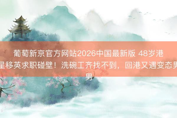 葡萄新京官方网站2026中国最新版 48岁港星移英求职碰壁！洗碗工齐找不到，回港又遇变态男